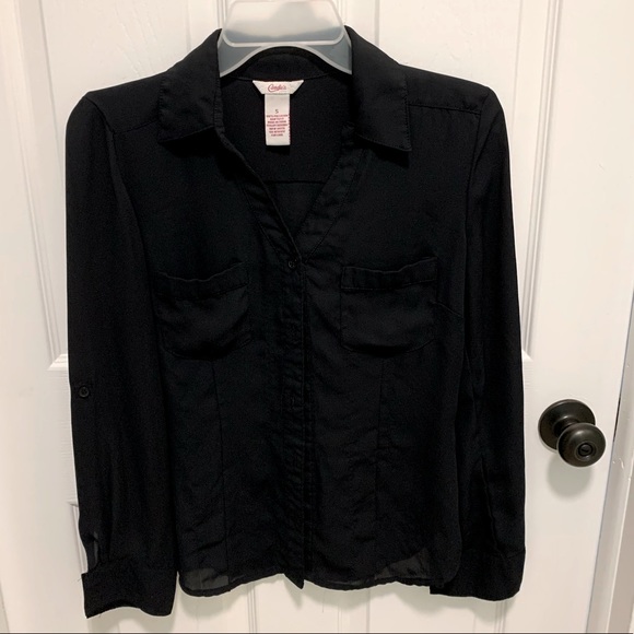 Sheer black Shirt - Picture 1 of 2